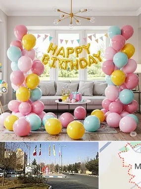 بادکنک آرایی در مشکین دشت