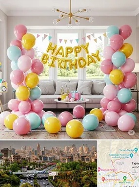 بادکنک آرایی در منطقه 1 تهران 