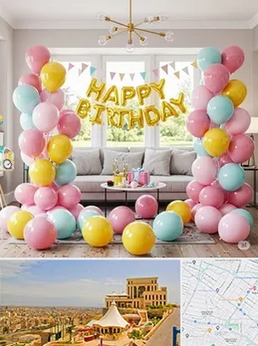 بادکنک آرایی در هاشمیه مشهد 