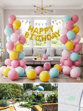 بادکنک آرایی در باغمیشه تبریز 