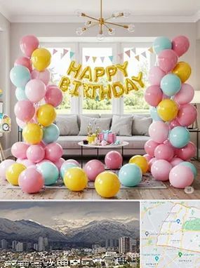 بادکنک آرایی در منطقه 4 تهران 