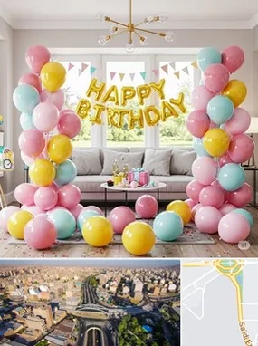 بادکنک آرایی در استاد معین 