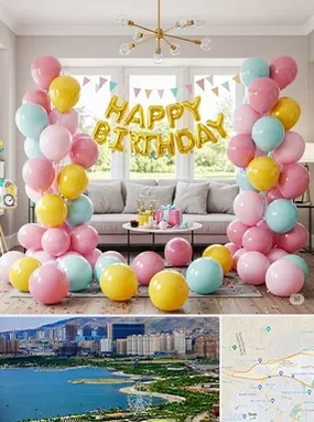 بادکنک آرایی در منطقه 22 تهران 