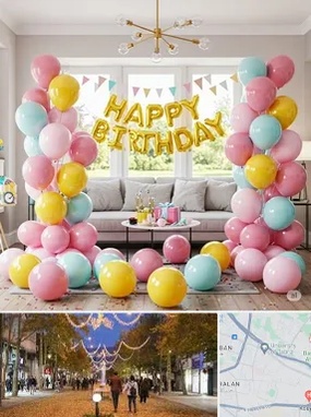 بادکنک آرایی در ولیعصر ارومیه 