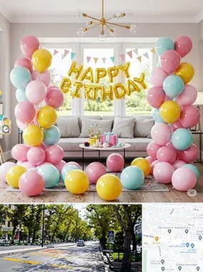 بادکنک آرایی در میرداماد 