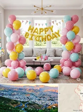 بادکنک آرایی در سنندج