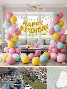 بادکنک آرایی در احمدآباد مشهد 