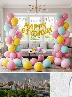 بادکنک آرایی در جمشیدیه 