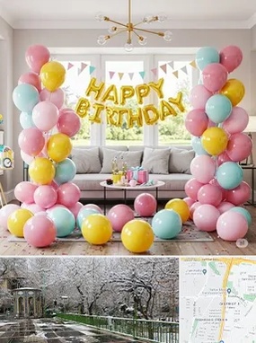 بادکنک آرایی در باغ فیض 