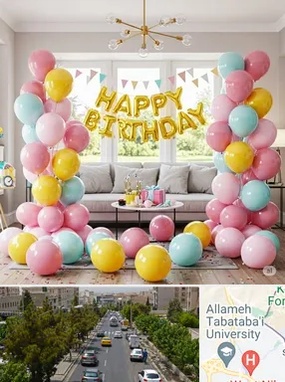 بادکنک آرایی در شهران 