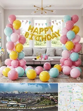 بادکنک آرایی در منطقه 15 تهران 