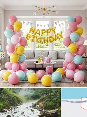 بادکنک آرایی در رویان