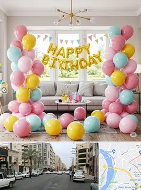 بادکنک آرایی در زیتون کارمندی اهواز 