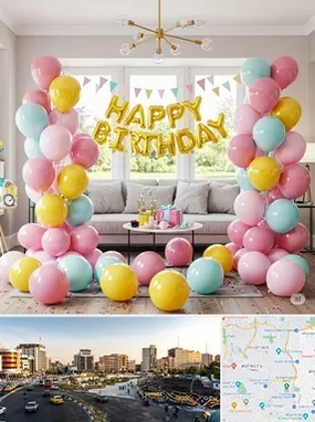 بادکنک آرایی در منطقه 7 تهران 