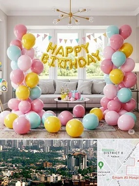 بادکنک آرایی در عظیمیه کرج 