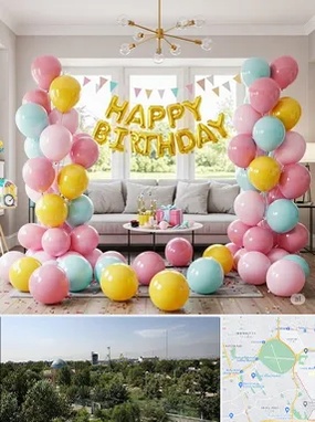 بادکنک آرایی در منطقه 16 تهران 