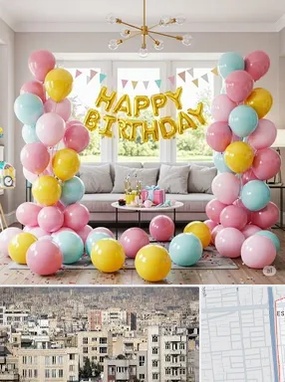 بادکنک آرایی در اسکندری 