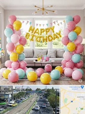 بادکنک آرایی در جنوب تهران 