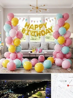 بادکنک آرایی در هفت تیر مشهد 