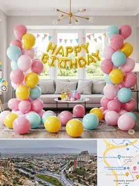 بادکنک آرایی در معالی آباد شیراز 