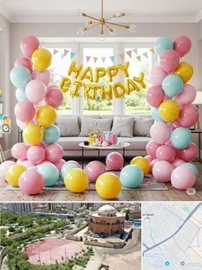 بادکنک آرایی در گلستان اسلامشهر 