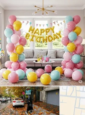 بادکنک آرایی در خیابان فلسطین 