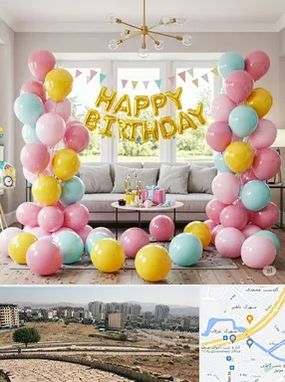 بادکنک آرایی در کوی وحدت شیراز 