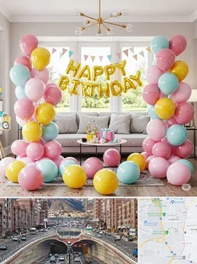 بادکنک آرایی در منطقه 10 تهران 