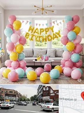 بادکنک آرایی در خیابان آذربایجان 