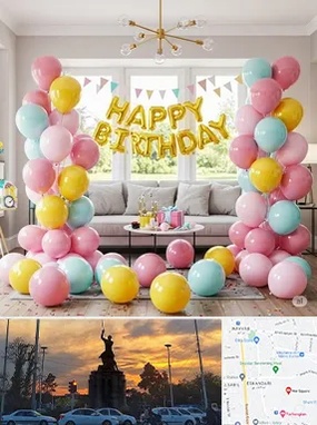 بادکنک آرایی در میدان حر 