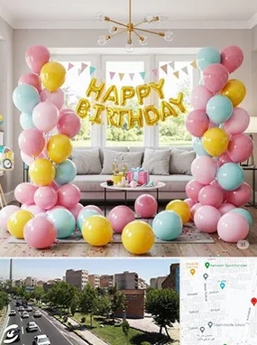 بادکنک آرایی در شهرک آزمایش 