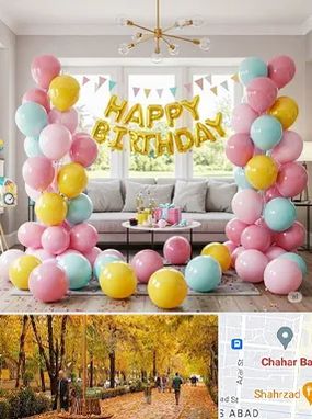 بادکنک آرایی در چهارباغ اصفهان 