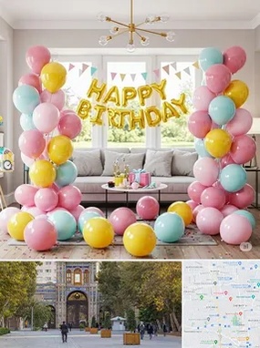 بادکنک آرایی در منطقه 12 تهران 