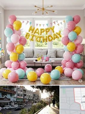 بادکنک آرایی در خیابان جمالزاده 