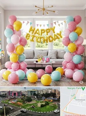 بادکنک آرایی در تهرانسر 