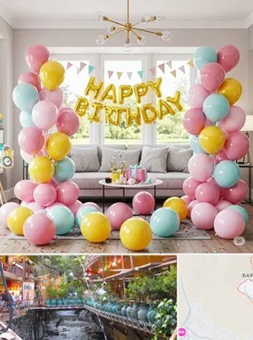 بادکنک آرایی در درکه 