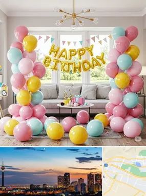 بادکنک آرایی در غرب تهران 