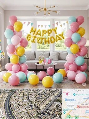 بادکنک آرایی در شهرک غرب مشهد 