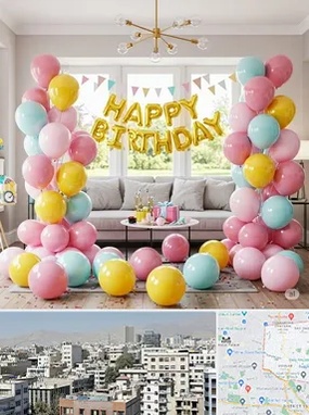 بادکنک آرایی در منطقه 14 تهران 