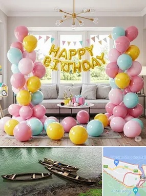 بادکنک آرایی در بندر انزلی