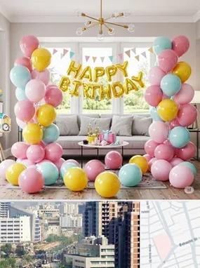 بادکنک آرایی در خیابان بهشتی 