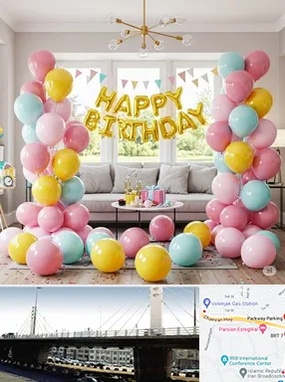 بادکنک آرایی در پارک وی 