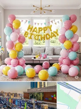 بادکنک آرایی در لاله پارک تبریز 