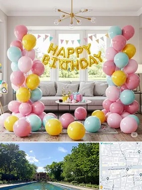 بادکنک آرایی در هشت بهشت اصفهان 