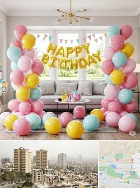 بادکنک آرایی در منطقه 5 تهران 