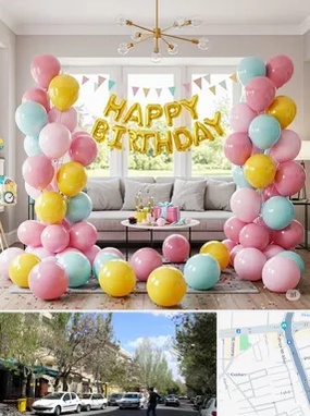 بادکنک آرایی در کوی فیروز تبریز 