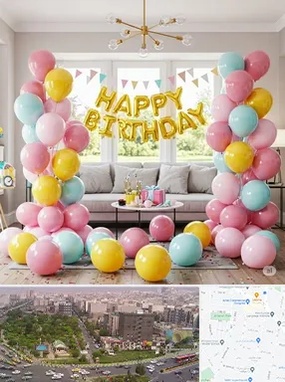 بادکنک آرایی در آیت الله کاشانی 