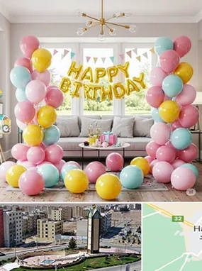 بادکنک آرایی در هشتگرد