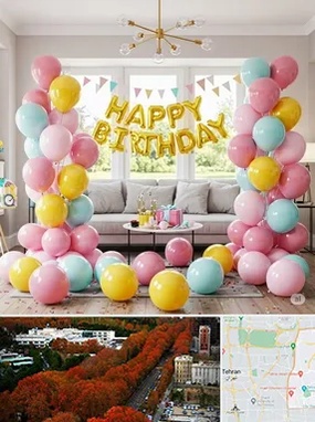 بادکنک آرایی در منطقه 6 تهران 