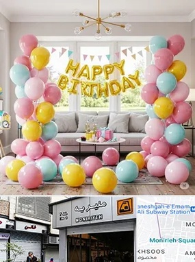 بادکنک آرایی در منیریه 